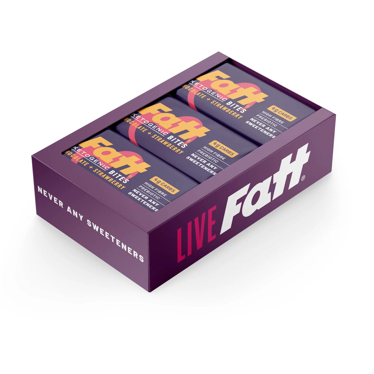 Fatt Keto Chocolate + Strawberry Bites 35g x 16