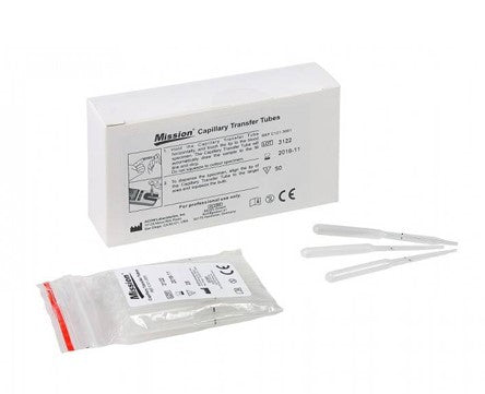 Mission Plus Hb 10µl Capillary Blood Transfer Tubes (x50)