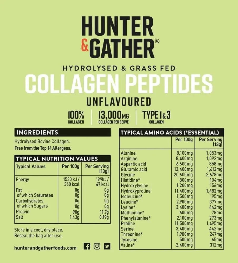Bovine Collagen Powder Hunter & Gather 400g hunter & gather 00900021