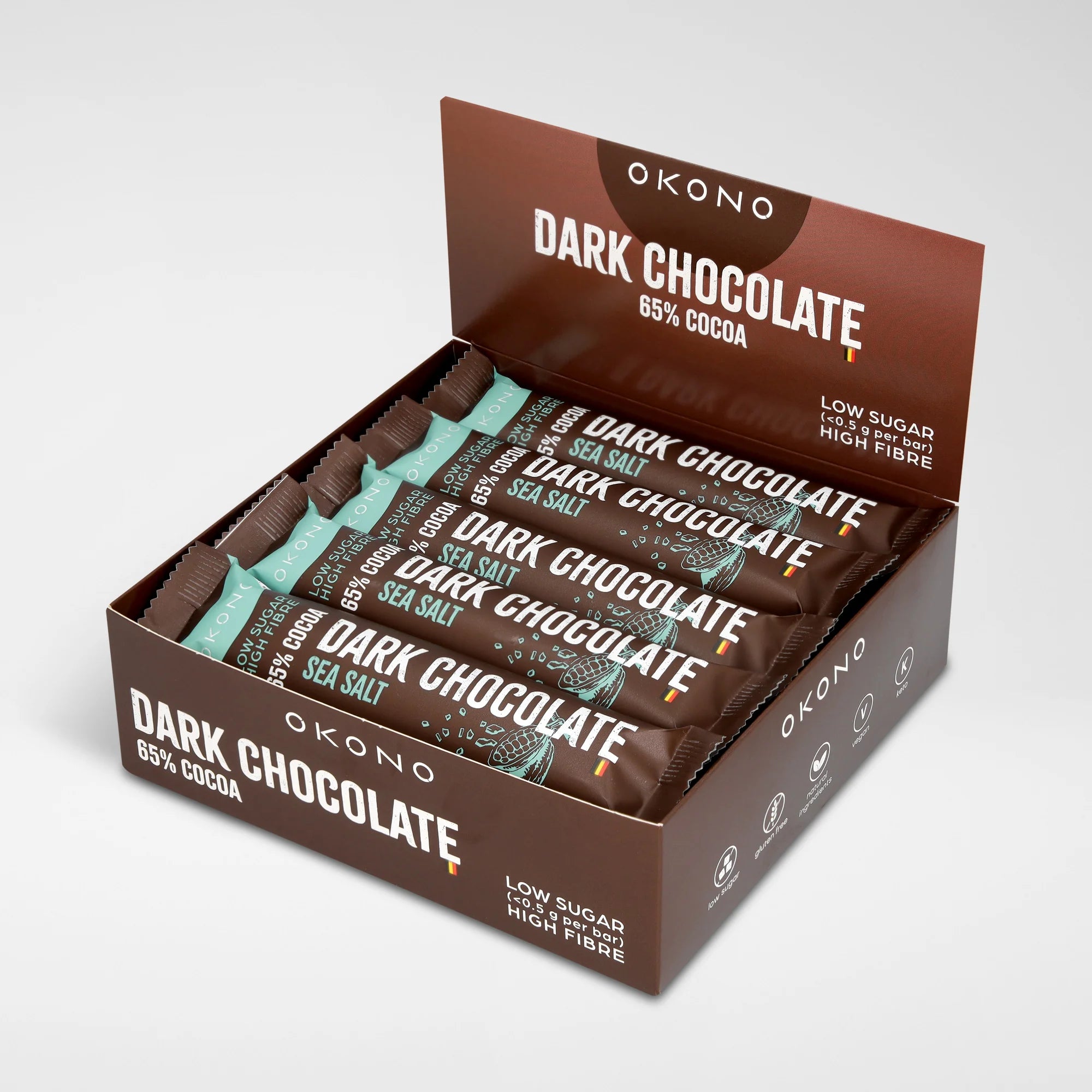 Dark Chocolate Sea Salt OKONO 35g x20 OKONO 03000067