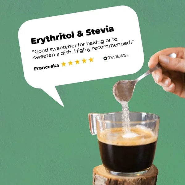 Erythritol Stevia Premium Süßstoff Go-Keto 800g – product overview