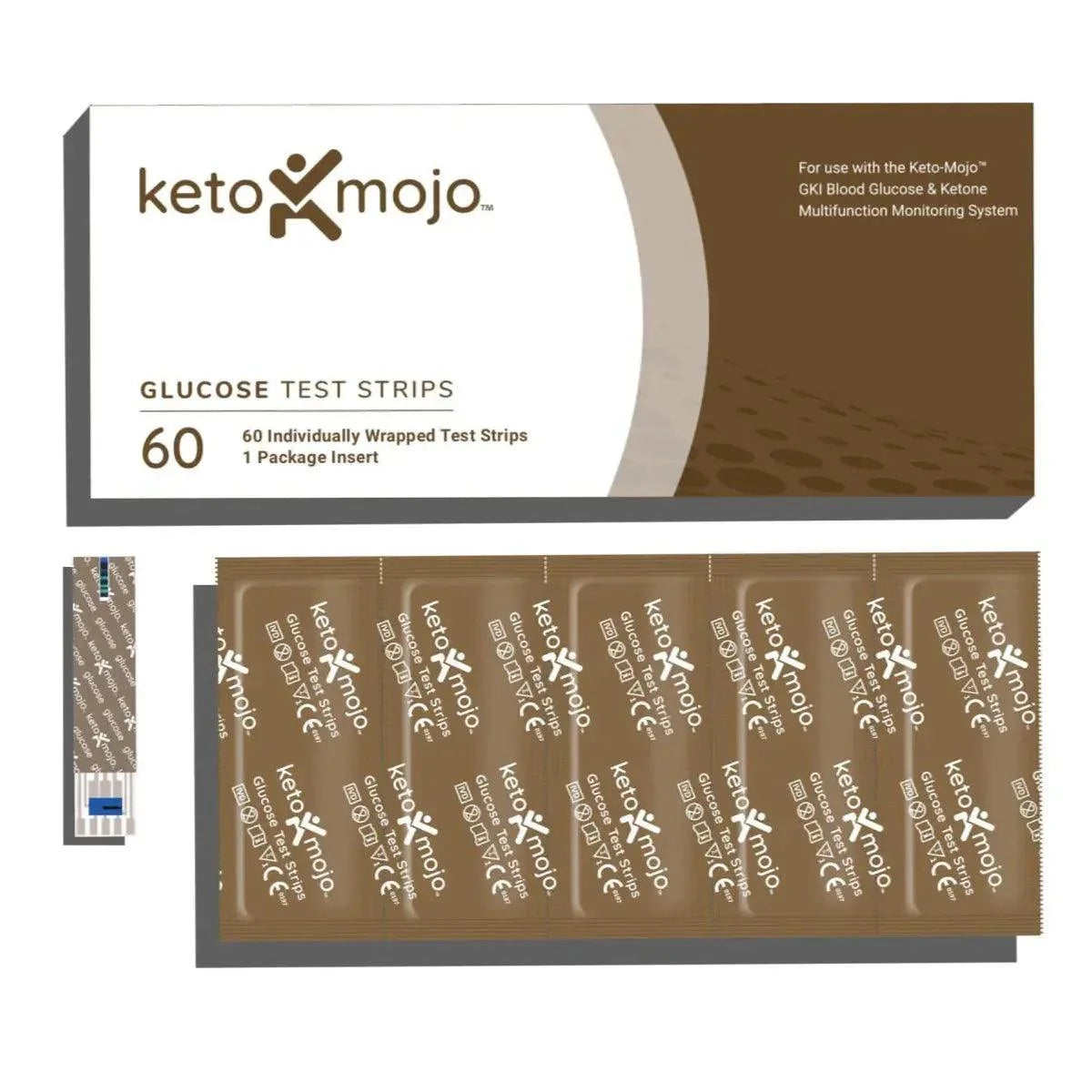 GKI Glucose Test Strips Keto-Mojo x60 keto-mojo 02400005