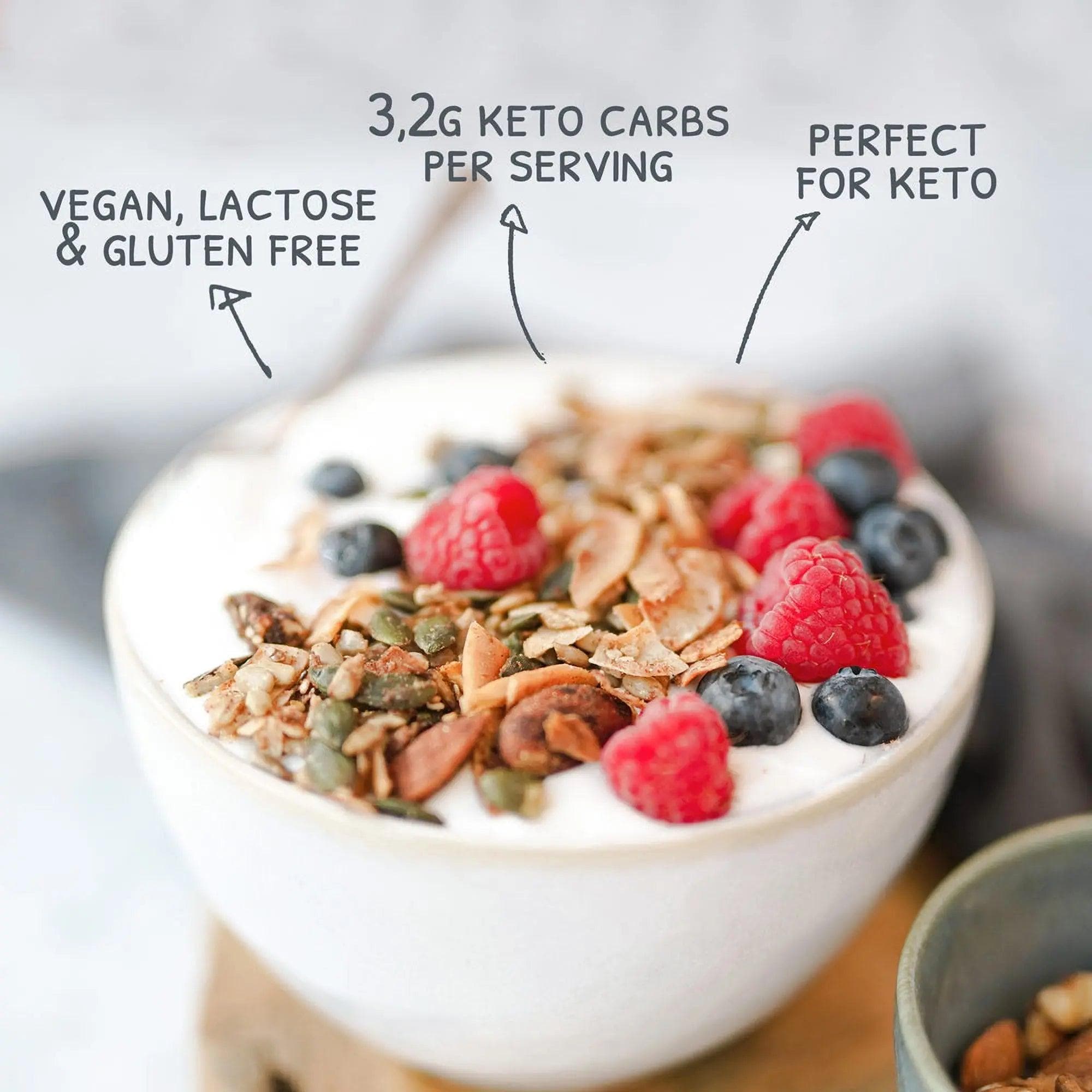 Bio Keto Granola Apfel Zimt Go-Keto 290g – product overview
