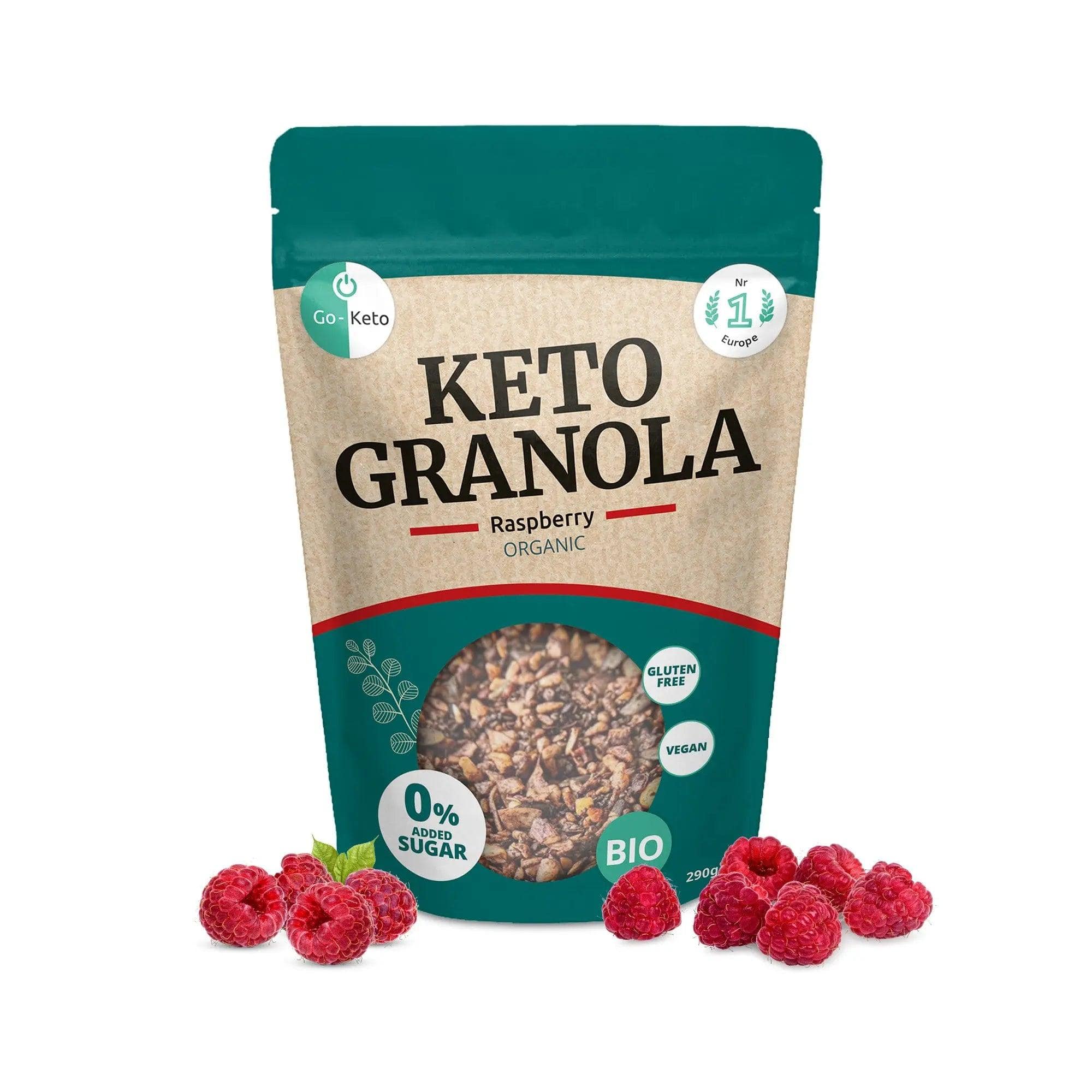 Go-Keto Bio Keto Granola Raspberry Go-Keto 290g P-GK-45-GRRB Vital20