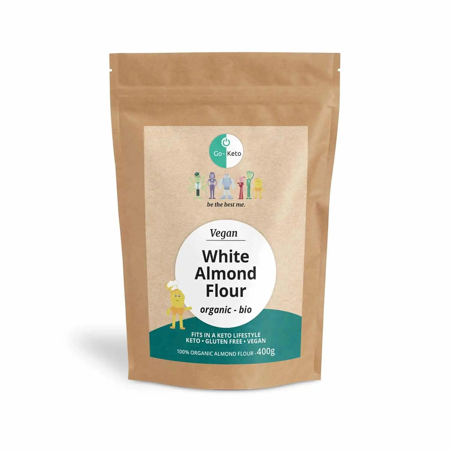 Go-Keto Bio White Almond Flour Go-Keto 400g P-GKAF-39 Vital20