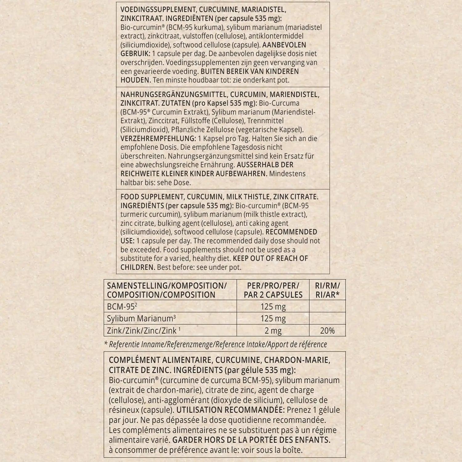 Go-Keto Curcumin Turmeric BCM-95 Milk Thistle Go-Keto x60 P-CURC-60 Vital20
