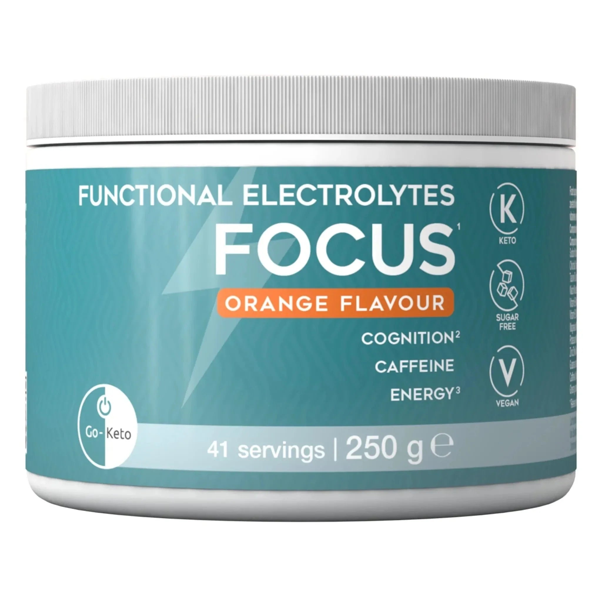 Go-Keto Functional Electrolytes Drink Mix Focus Orange Go-Keto 41 servings P-GK-584-FOCUS Vital20