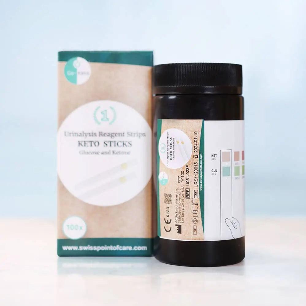 Go-Keto Glucose Ketonen Urine Sticks Go-Keto x50 P-GK-URIN-2P50 Vital20