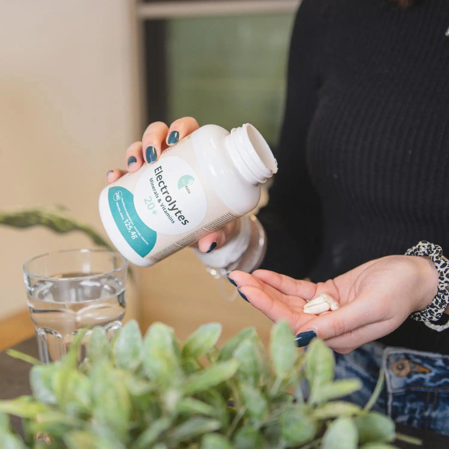 Go-Keto Vegan Electrolytes Minerals Multi Vitamins 20+ Go-Keto x240 P-GK-240ELC Vital20