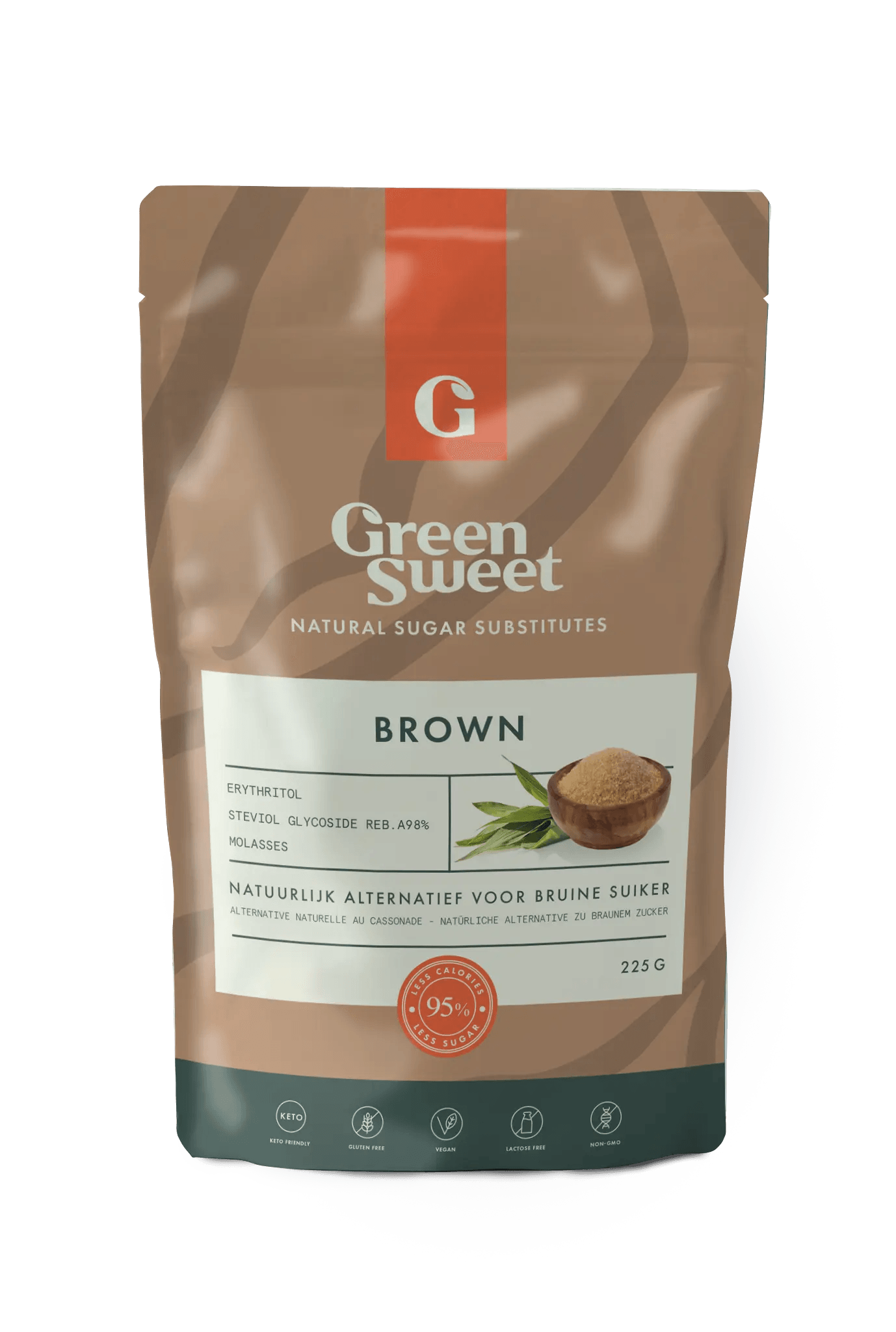 Green Sweet Sugar Substitute Brown Green Sweet 400g 02200001 Vital20
