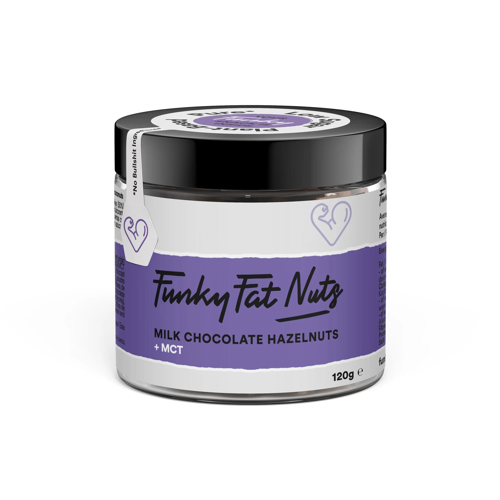 Hazelnuts Milk Chocolate Funky Fat Foods 120g Funky Fat Foods P-FFN-HA59