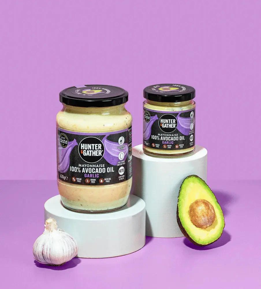 Hunter & Gather Avocado Oil Mayonnaise Garlic Hunter & Gather 250g 00900035 Vital20