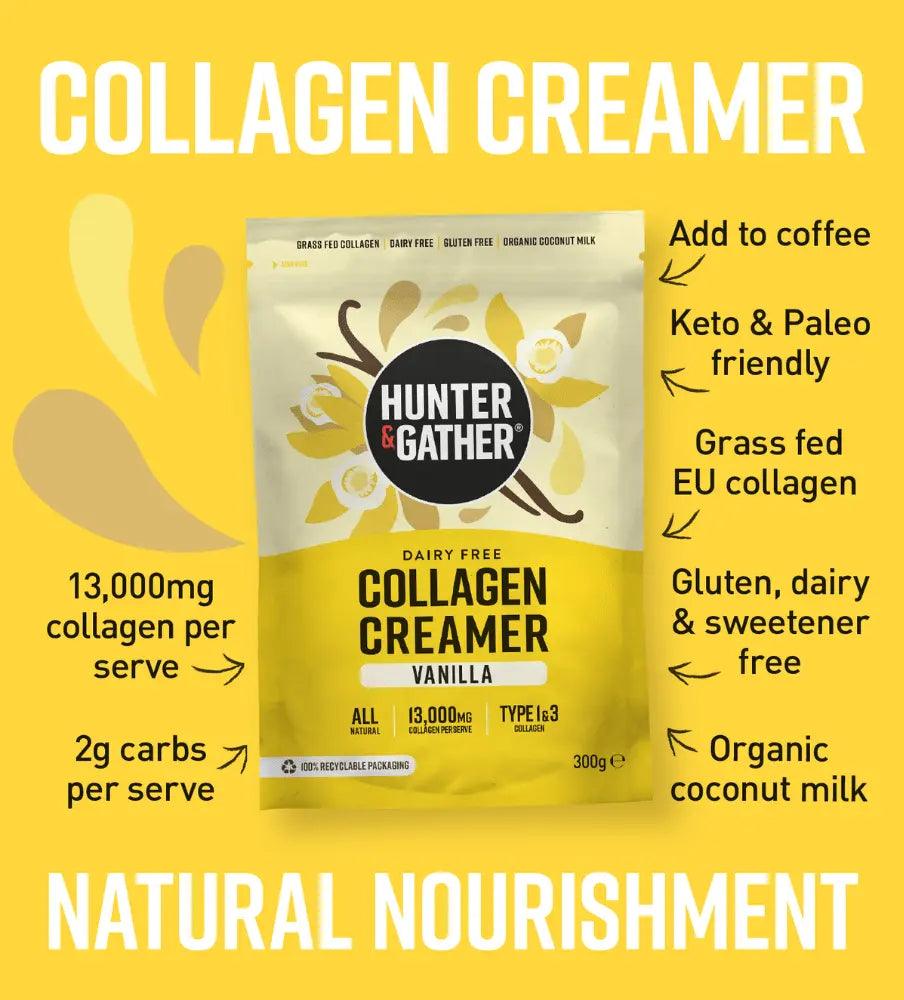 Hunter & Gather Keto Collagen Creamer Vanilla Hunter & Gather 300g 00900044 Vital20