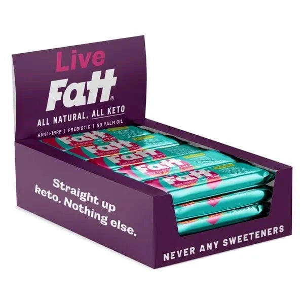 Keto Bar Caramel Sea Salt Live Fatt 30g x20 live fatt Snacks 01900020