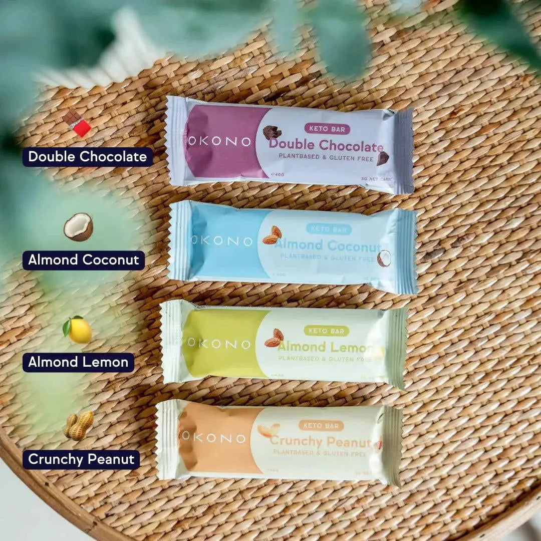 Keto Bar Crunchy Peanut OKONO 40g x12 okono Snacks 03000032