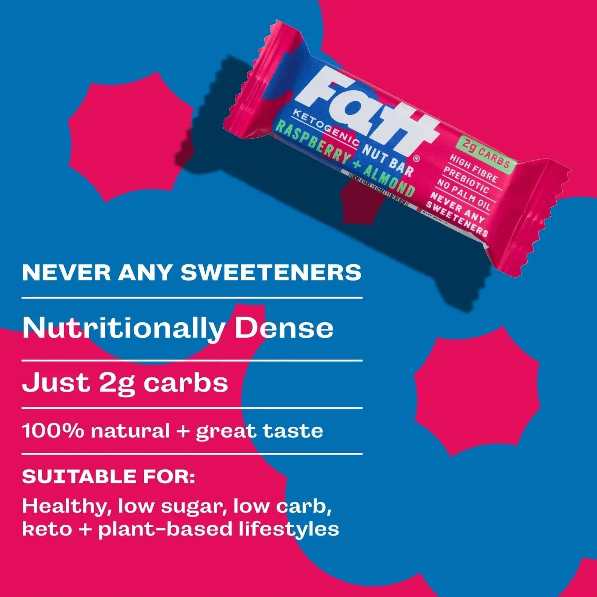 Keto Bar Raspberry Almond Live Fatt 30g live fatt Snack 01900007