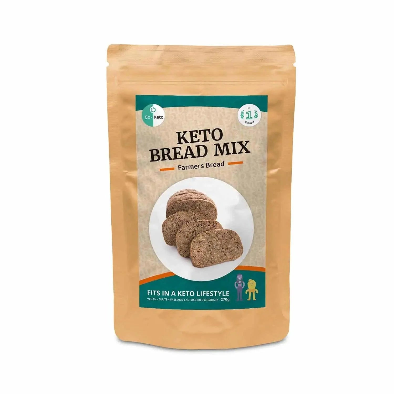 Keto Bread Mix Farmers Go-Keto 270gr go-keto P-GKFB-BAK17