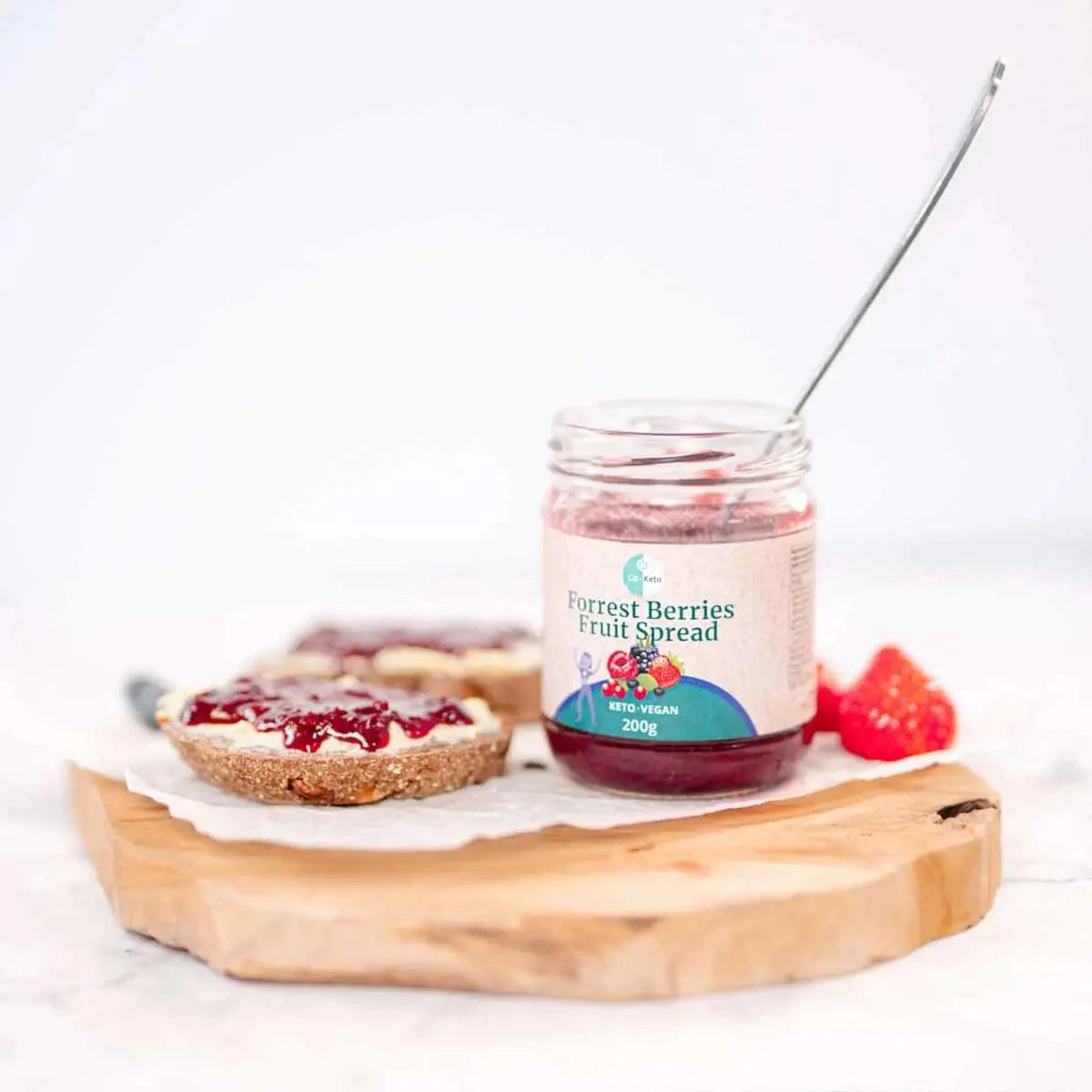 Keto Fruchtaufstrich Waldbeeren Go-Keto 200g – product overview