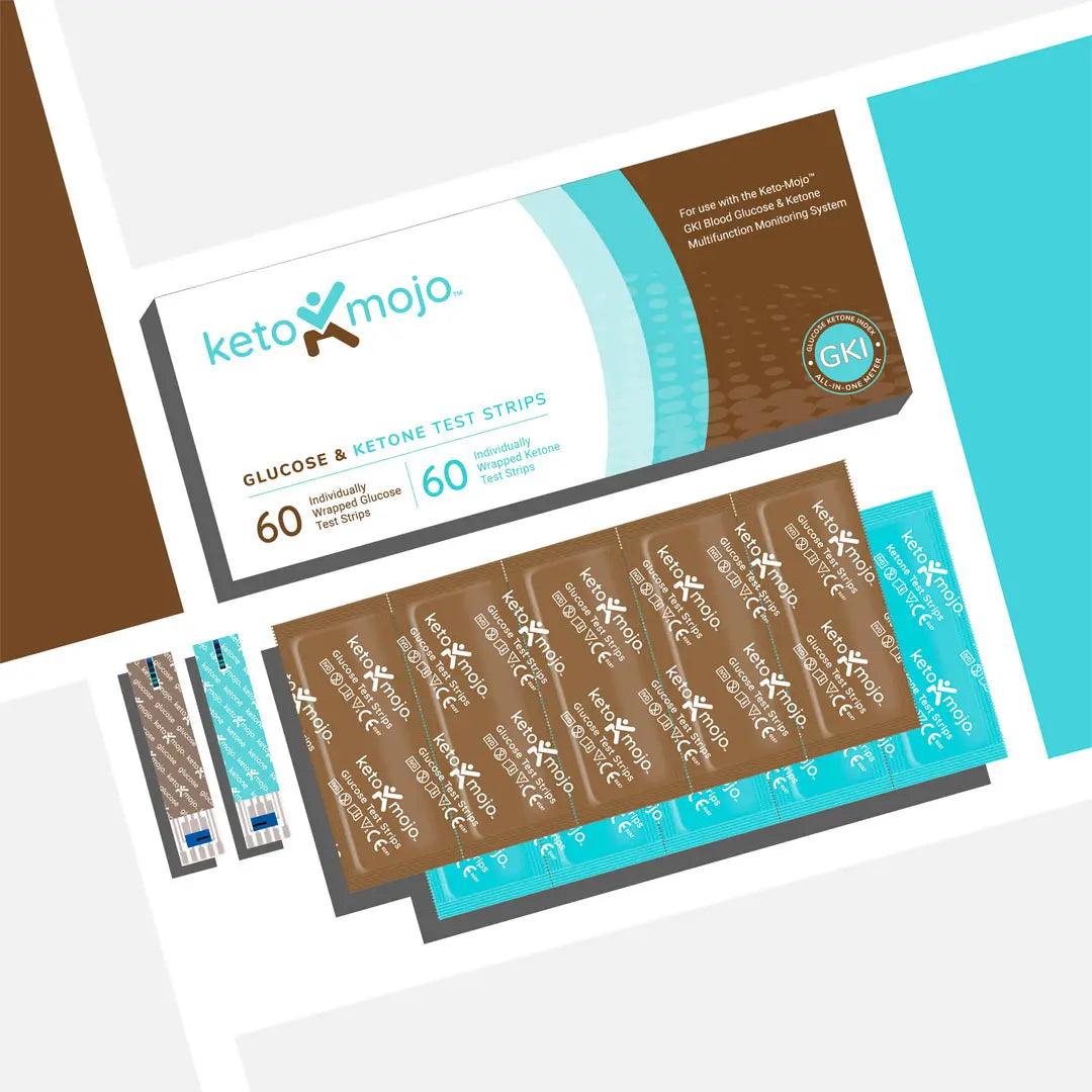 Keto-Mojo GKI Test Strips combi pack Keto-Mojo x60 02400002 Vital20