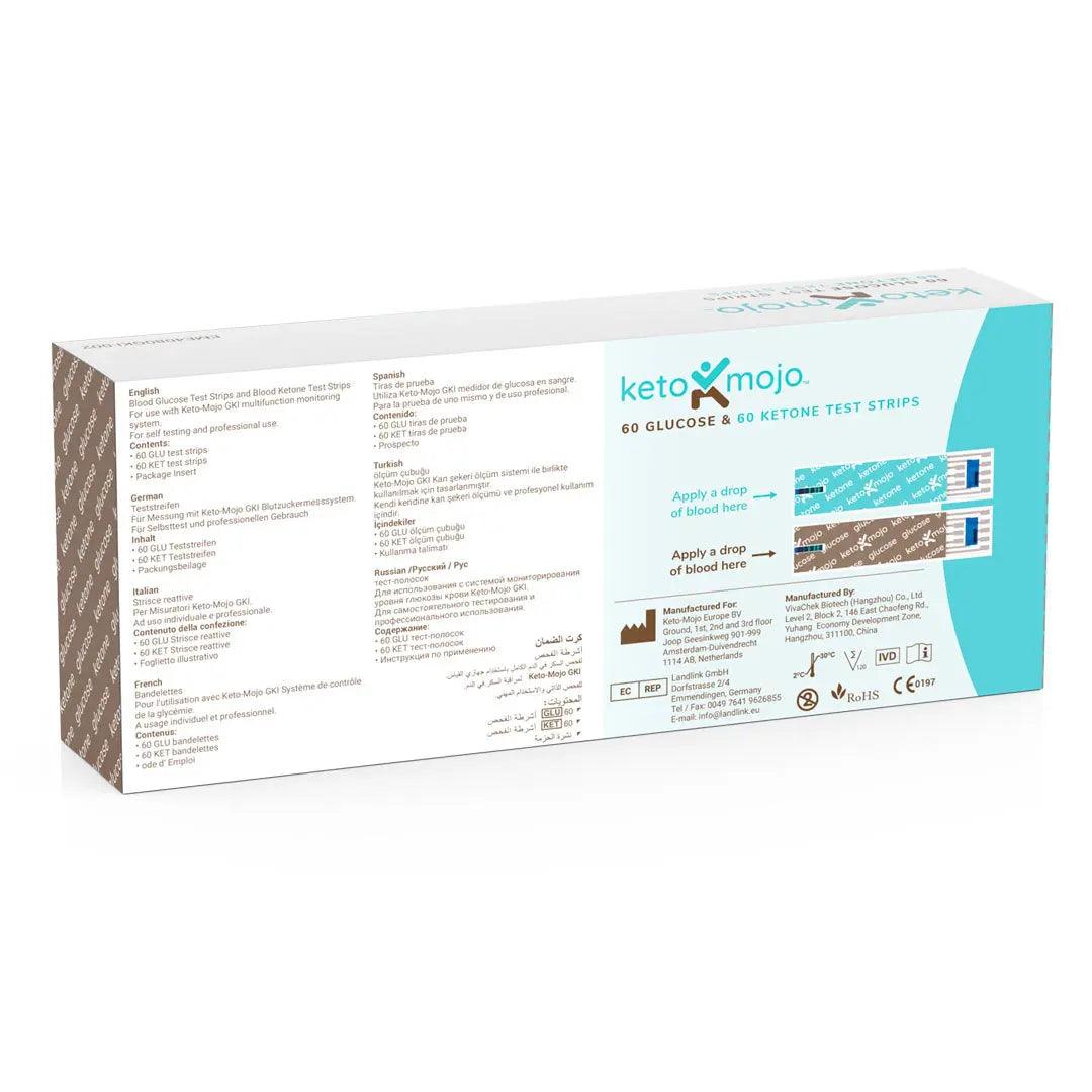 Keto-Mojo GKI Test Strips combi pack Keto-Mojo x60 02400002 Vital20