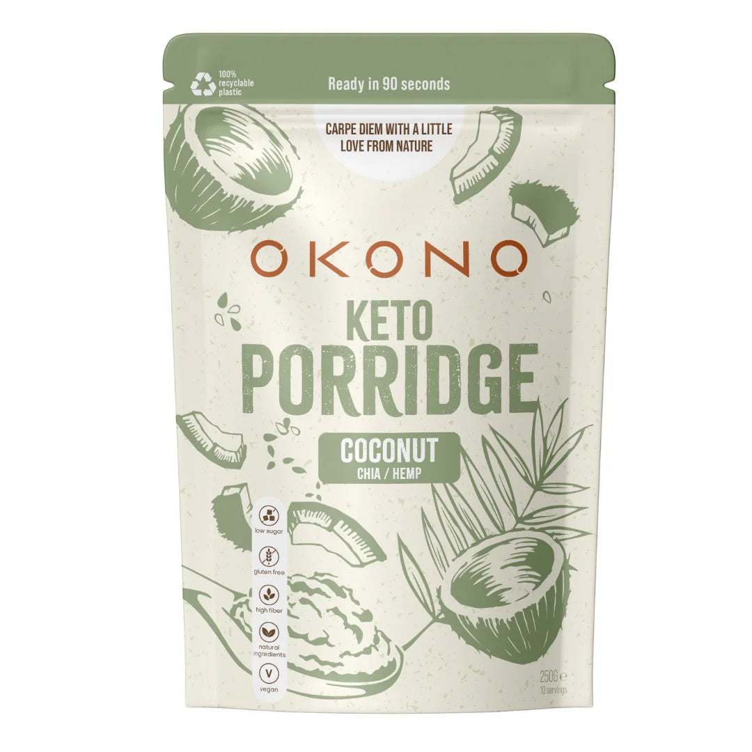 Keto Porridge Coconut OKONO 250g x10 OKONO 03000041