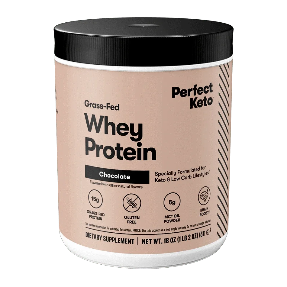 Keto Whey Protein Chocolate Perfect Keto 511g perfect keto P-PKWC-30