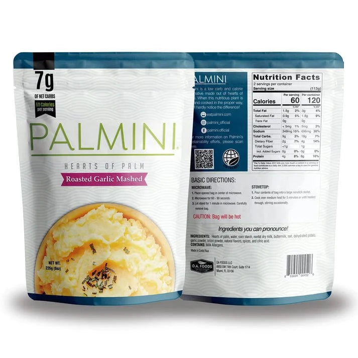 Low Carb Mashed Roasted Garlic Palmini 226g palmini 04300009