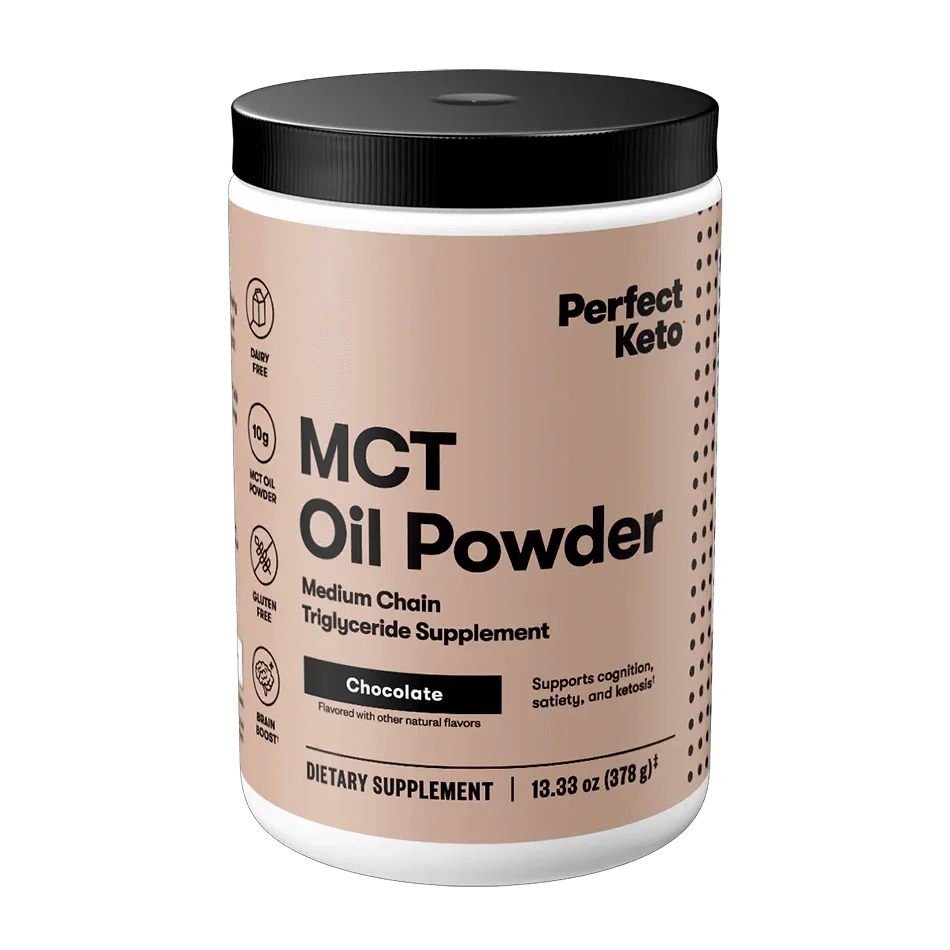 MCT Oil Powder Chocolate Perfect Keto 378g perfect keto P-PKMOPC-23