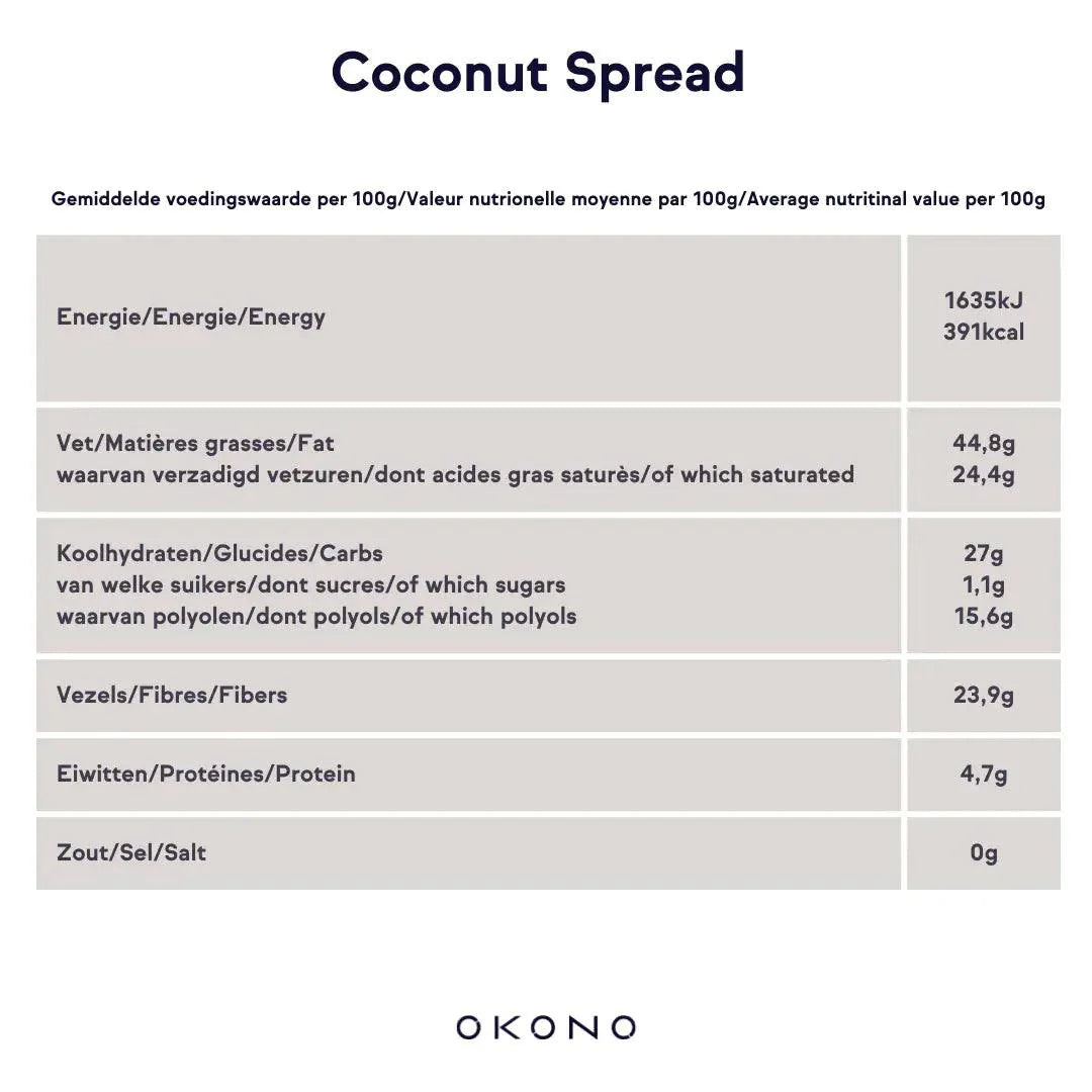 OKONO Coconut Spread OKONO 125g 03000013 Vital20