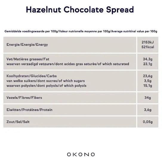 OKONO Hazelnut Chocolate Spread OKONO 200g 03000018 Vital20