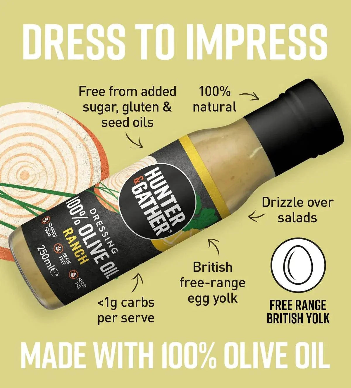 Olive Oil Dressing Ranch Hunter & Gather 250ml hunter & gather 00900017