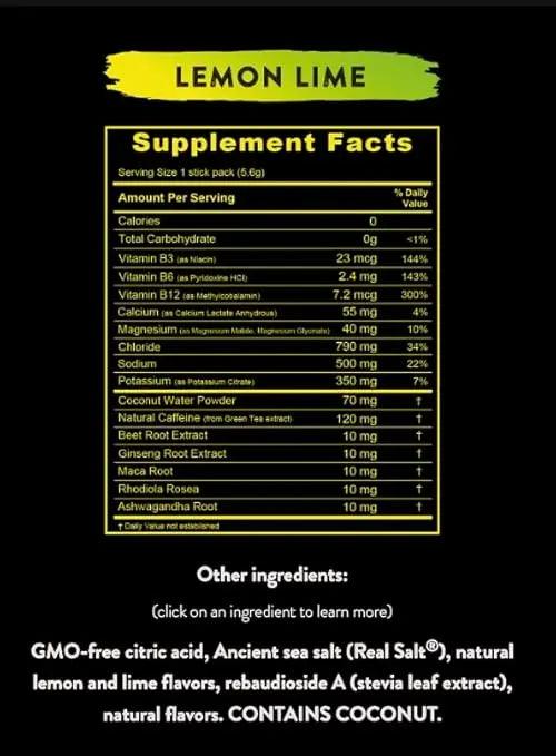 Re-Lyte Energy Boost Drink Mix Lemon Lime Re-Lyte x15 sticks 03400062 Vital20