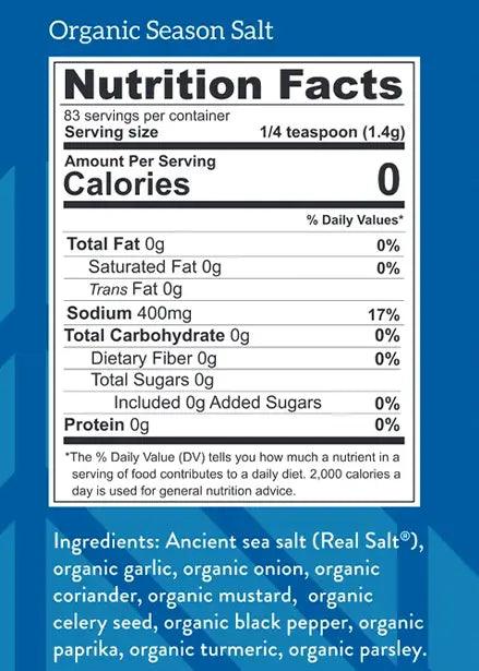 Real Salt Organic Seasonings Season Shaker 116g 03400014 Vital20