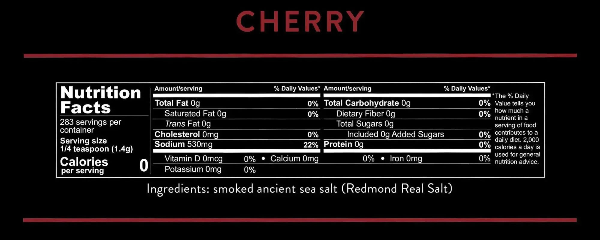 Real Salt Smoked Cherry Pouch 397g real salt 03400032