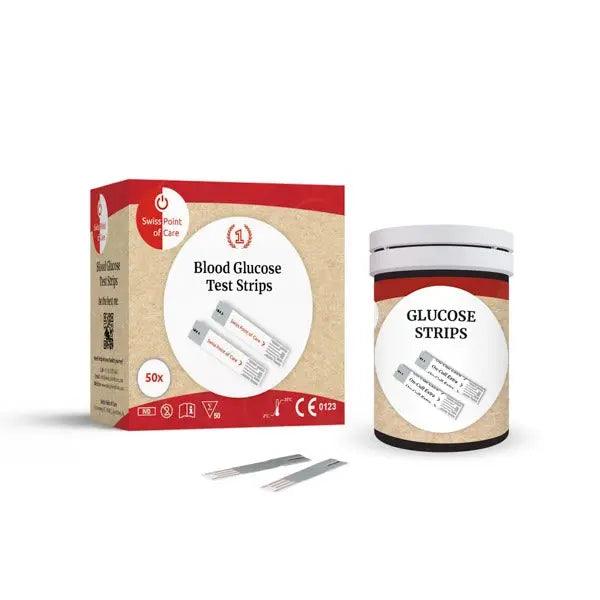 Swiss Point of Care Blood Glucose Test Strips Swiss Point of Care x50 P-OETS-50SP Vital20