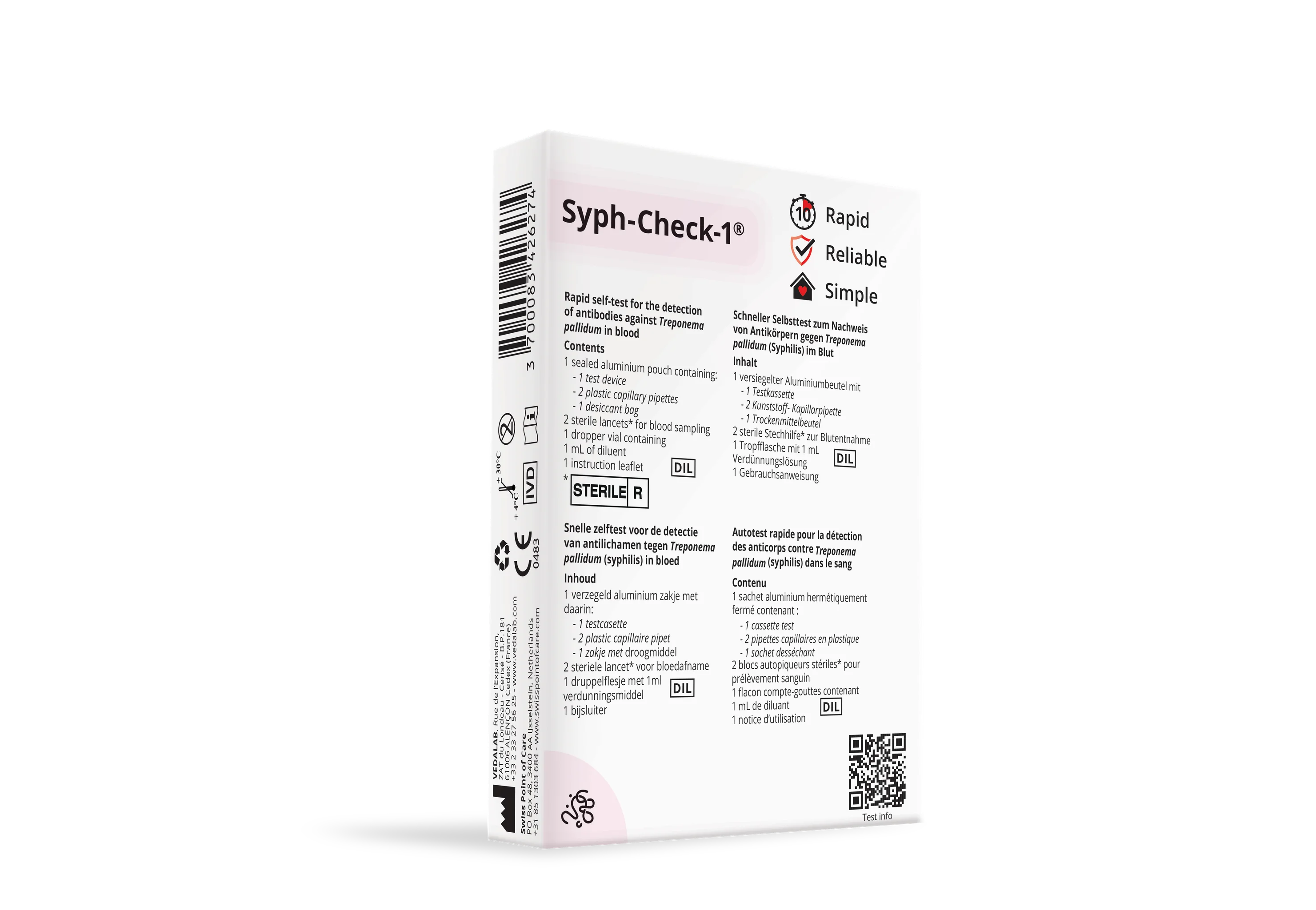 SYPH-CHECK-1® Swiss Point of Care Swiss Point of Care P-ST-SYP-74