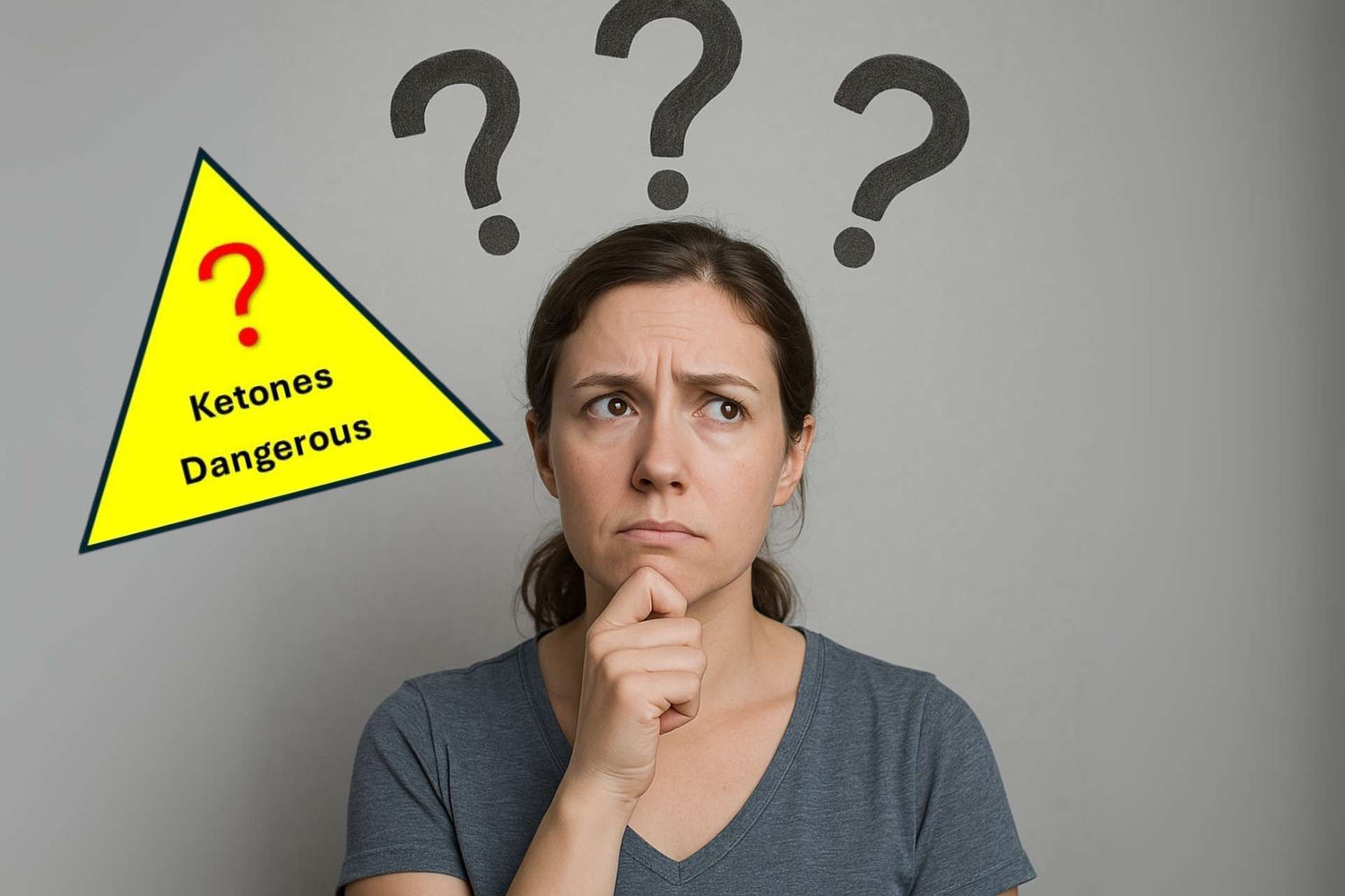 Medical illustration explaining ketone safety in ketogenic diet - are ketones dangerous