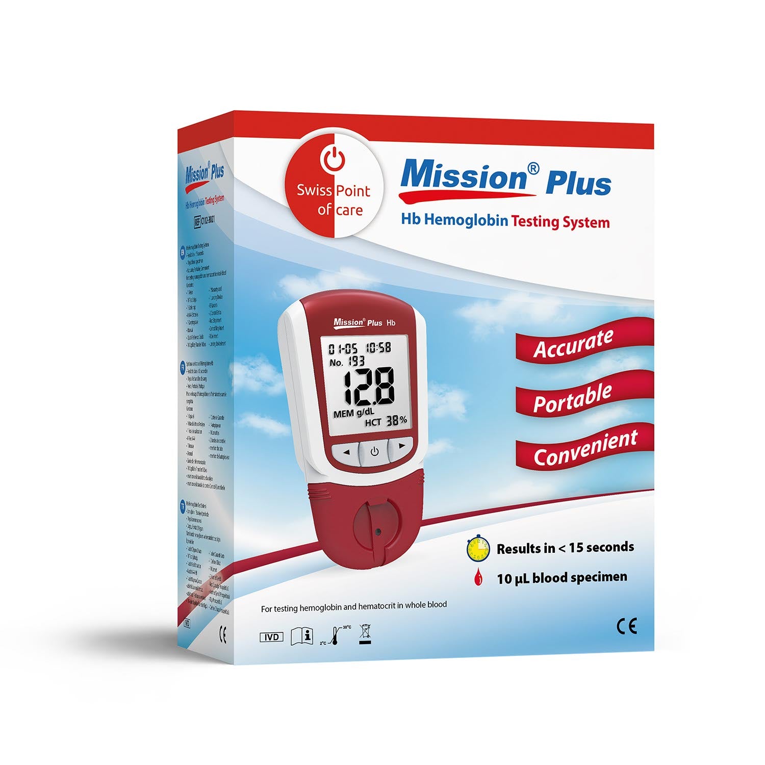 Mission Plus Hb Hemoglobin Starter Pack Basic (incl. 50 strips)