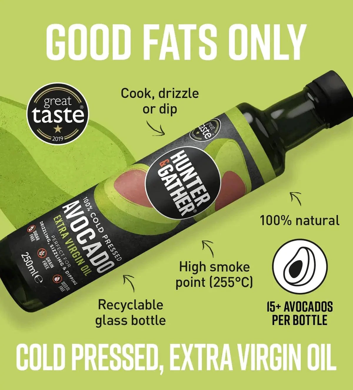 Avocado Oil Extra Virgin Hunter & Gather 500ml hunter & gather  00900004