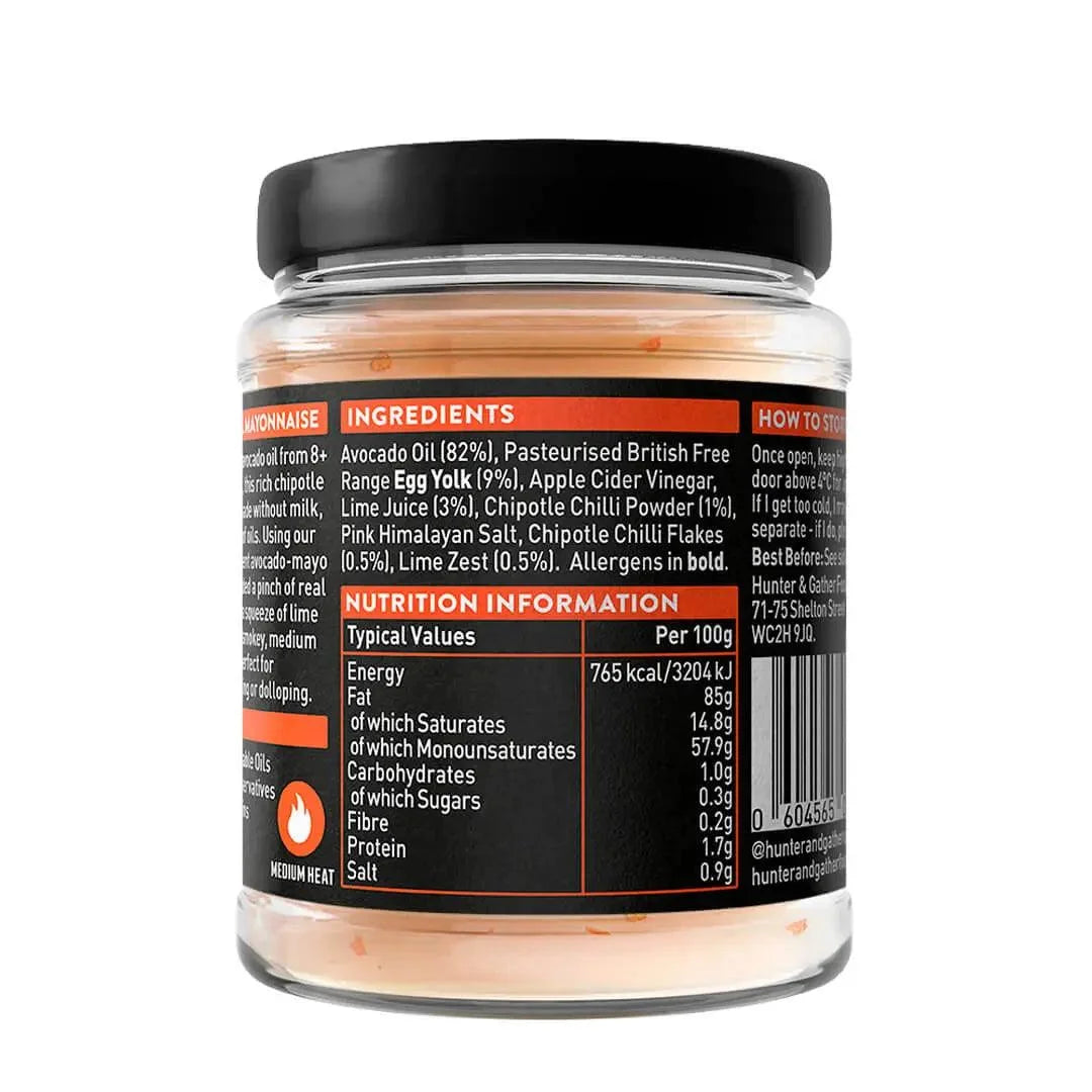 Avocado Oil Mayonnaise Chipotle & Lime Hunter & Gather 175g hunter & gather  00900006