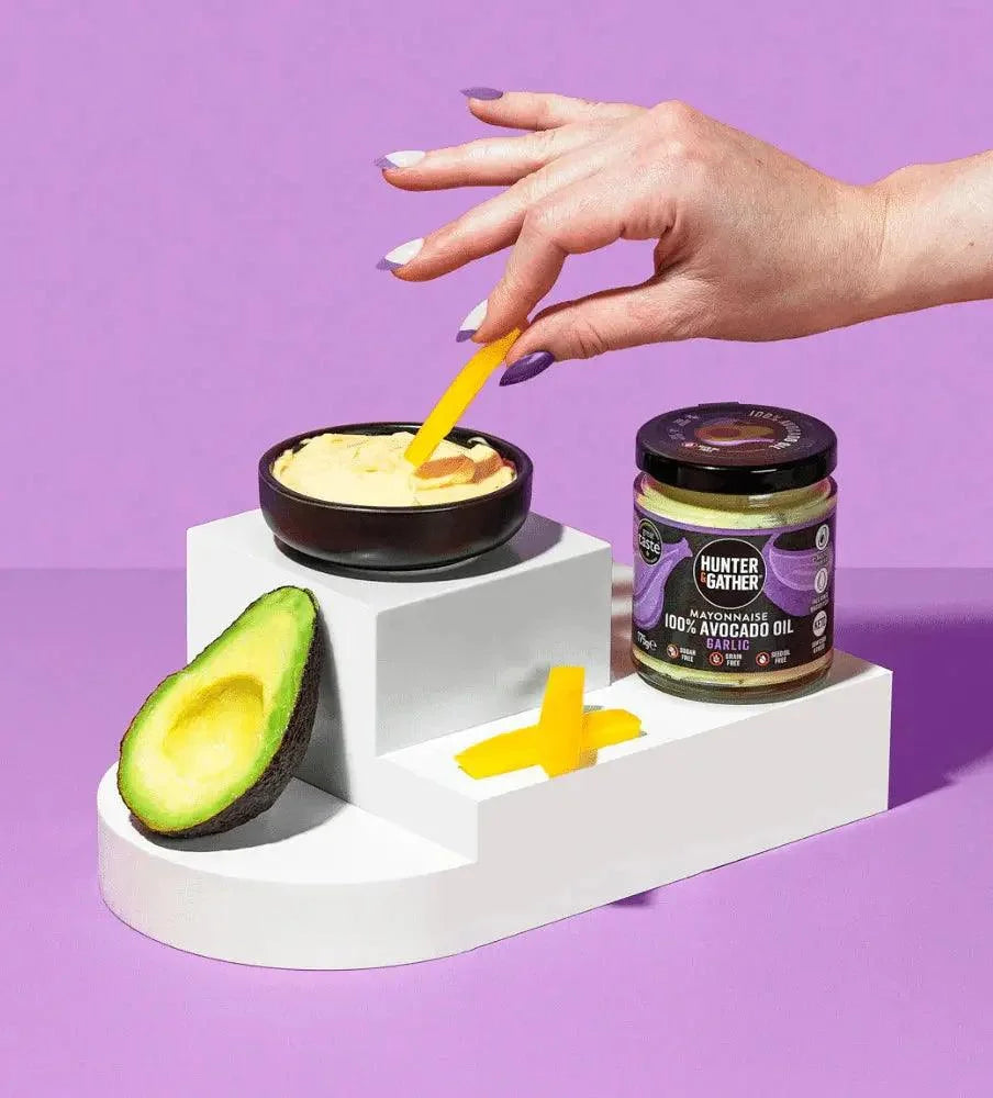 Avocado Oil Mayonnaise Garlic Hunter & Gather 175g hunter & gather  00900007