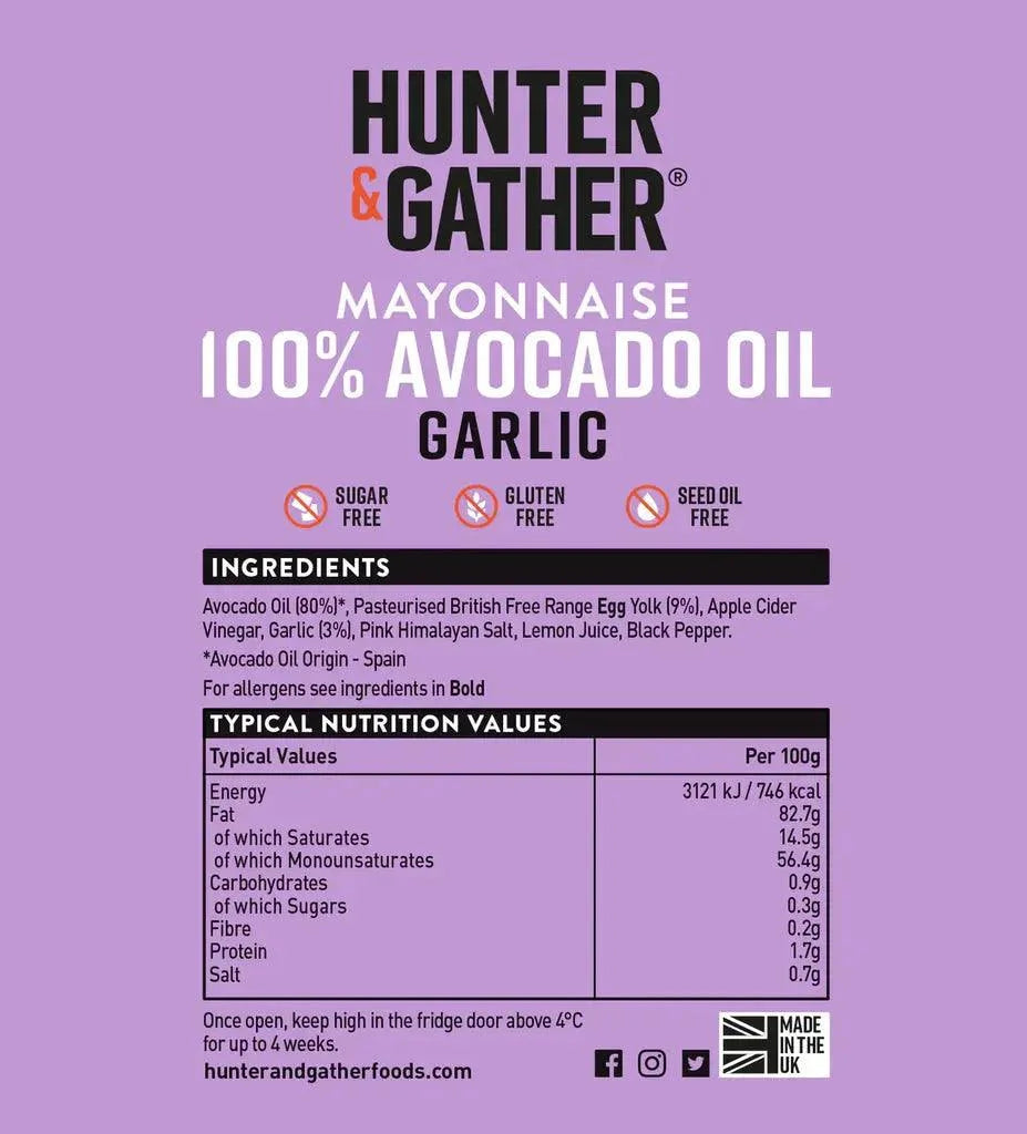 Avocado Oil Mayonnaise Garlic Hunter & Gather 250g hunter & gather  00900035