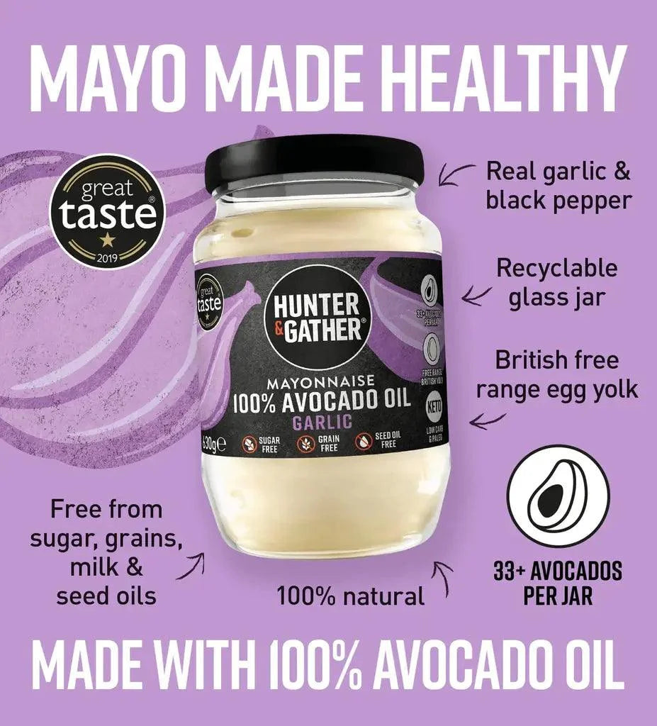 Avocado Oil Mayonnaise Garlic Hunter & Gather 250g hunter & gather  00900035