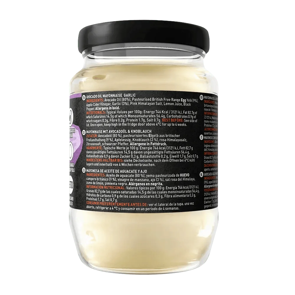 Avocado Oil Mayonnaise Garlic Hunter & Gather 630g hunter & gather  00900011