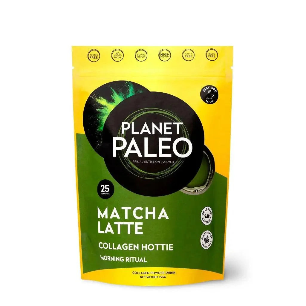 Collagen Powder Matcha Latte Planet Paleo 225g planet paleo  03100006