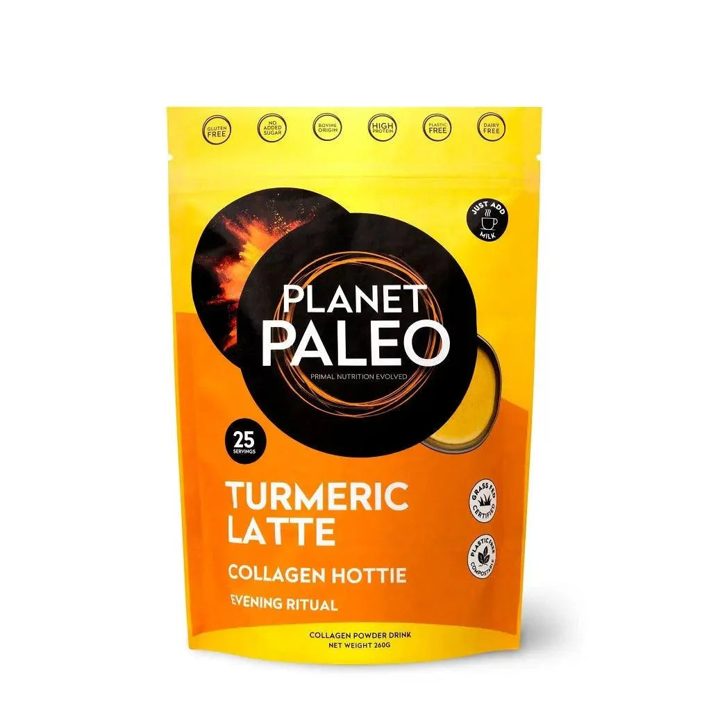 Collagen Powder Turmeric Latte Planet Paleo 260g planet paleo  03100007