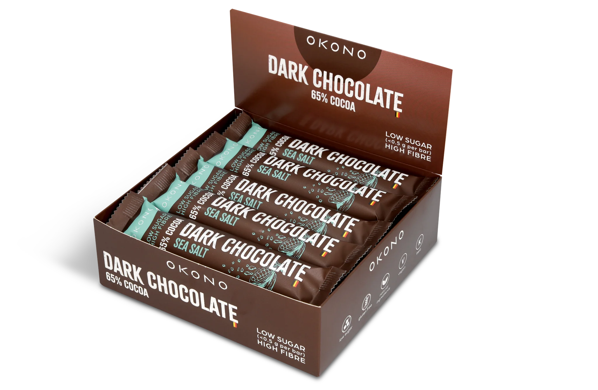 Dark Chocolate Sea Salt OKONO 35g x20 OKONO 03000067