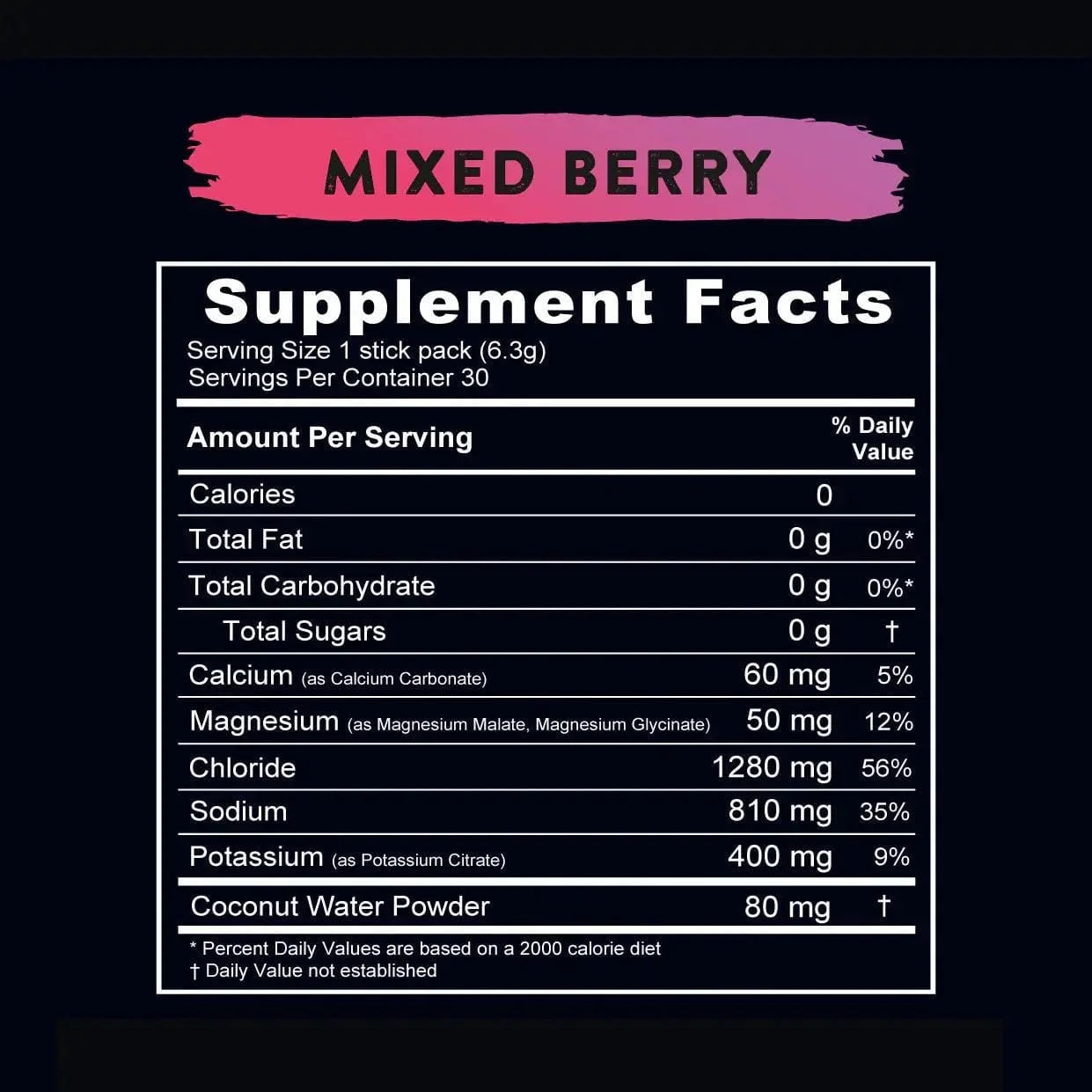 Electrolyte Hydration Drink Mix Mixed Berries Re-Lyte x30 sticks re-lyte  03400047