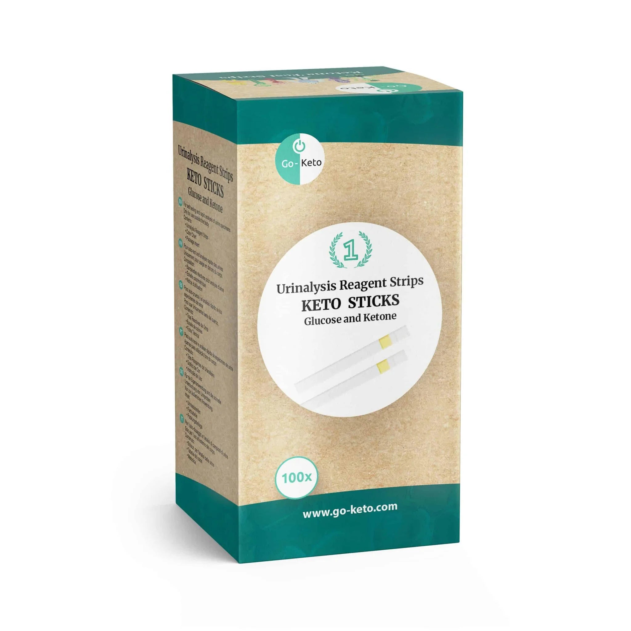Glucose Ketone Urine Sticks Go-Keto x100 go-keto  P-GK-URIN-2P