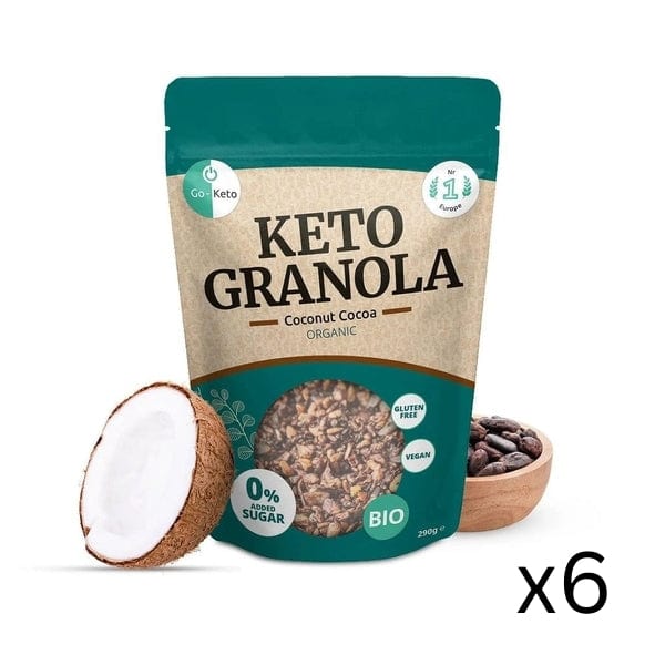 Go-Keto Bio Keto Granola Coconut Cocoa Go-Keto 290g x6 O-GK-GRCH-58 Vital20